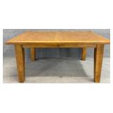 Oak Farmhouse Style Dining Table
