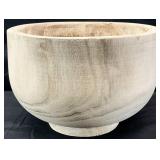Wooden Pedestal Bowl