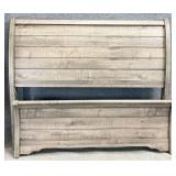 New Queen Grey Sleigh Bed