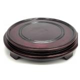 Chinese Dark Brown 9 ' Wooden Plant / Vase Stand