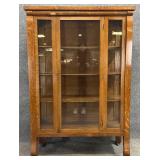 Antique Oak China Cabinet