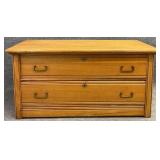 Antique Low 2 Drawer Chest
