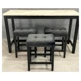 4pc New Celeste Theater Bar Table w/ Stools