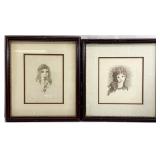 Pair Signed/Numbered Jenni Tomao Lithographs