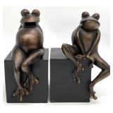 Pair Voluptuous Frog Statues