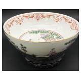 Andrea by Sadek Cherry Pickers Bowl on Wood Stand