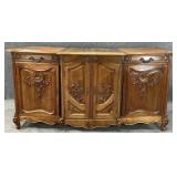 Walnut French Provincial Buffet