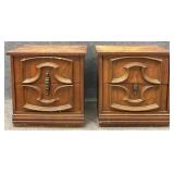 Pair Vintage 2 Drawer TLC Nightstands