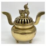 Brass Foo Dog Incense Burner