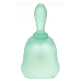 Fenton Frosted Sea Mist Green Art Glass Bell