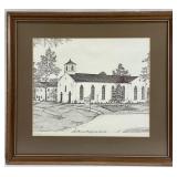 NC MacPherson Presbyterian Church Art Print
