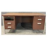 Vintage Metal Office Desk