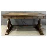 Modern Trestle Base 3-Drawer Desk