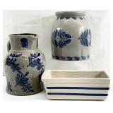 3pc R. R. P Pottery Stoneware
