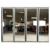 Industrial 4-Way Panel Dressing Room Mirror