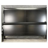 New Queen Size Black Sleigh Bed