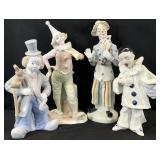 4pc Vintage Clown Figures