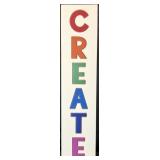 Colorful CREATE Wall Art Sign