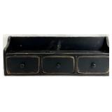 Black Distressed Hanging Shelf