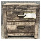 New Modern 2 Drawer Nightstand