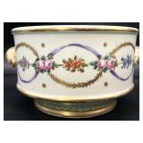 Antique Sevres Hand Painted Footed Bowl Cache Pot