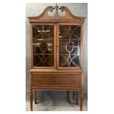 Petite Mahogany China Cabinet