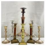 8pc Asst Vintage Candlesticks