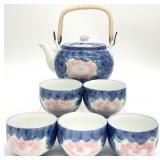 Vintage Japanese Hand Painted Porcelain Tea Set