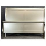 New Platinum Gray Queen Size Sleigh Bed
