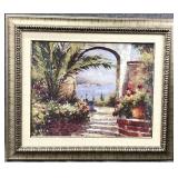 Framed Peter Bell Rose Arch Wall Hanging