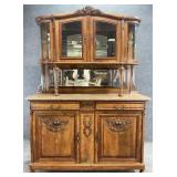 Antique French Bow Side Cabinet