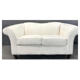 Cream Velvet Loveseat