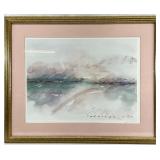 Signed J. Combs, Vintage Abstract Art Print