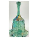 Fenton Cape Cod Craftsman Green Glass Bell