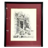 Vintage Harvard University Art Print Framed