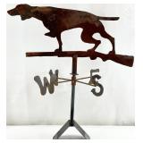 Rustic Metal Pointer Dog Weathervane