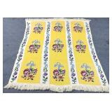 Vintage Hand-Knit Bed Throw Blanket Afghan