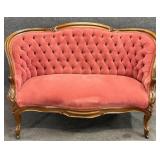 Victorian Button Tufted Settee