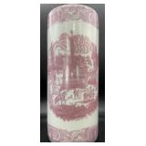 Pink & Whit Porcelain Umbrella Stand