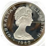1980 Gibraltar .925 Silver Crown