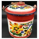 Vintage Nigeria Enamelware Bucket