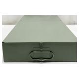 Vintage Green Metal Safe Deposit Box