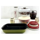 Vintage Kitchen Bowl, Pot, Juice Bottle & More