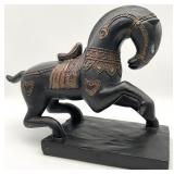 Austin Prod. Chinese Tang Style Horse Metal Statue