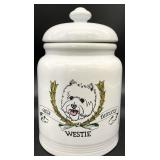 Westie Dog Treat Canister