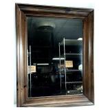 Vintage Wood Framed Wall Mirror