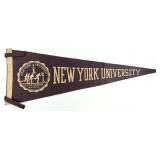 Vintage NYU New York University Pennant