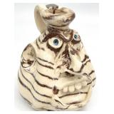 Steve Turpin Folk Art Pottery Face Jug