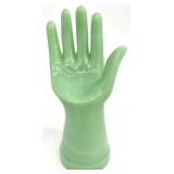 Vintage Style Glass Hand Ring Holder, Repro