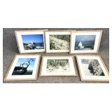 6 Linear Rustic Grey Wash Frames w/ Photos